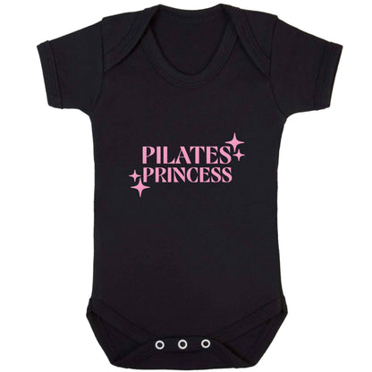 Pilates princess baby bodysuit black 18-24 months