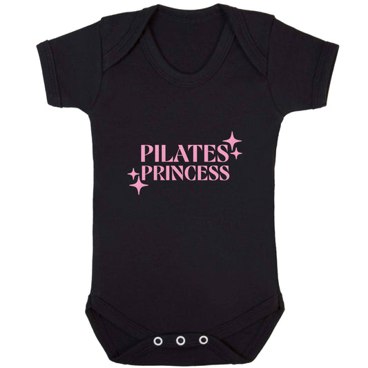 Pilates princess baby bodysuit black 18-24 months