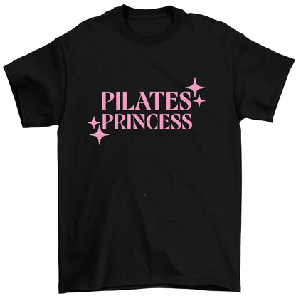 Pilates princess Children's black Tshirt 12-13 Years