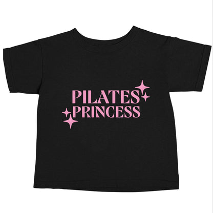 Pilates princess Black baby toddler Tshirt 2 years