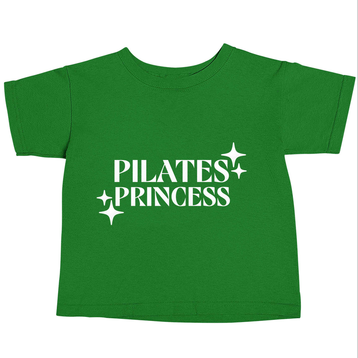 Pilates princess green baby toddler Tshirt 2 Years
