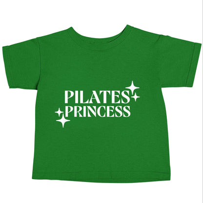 Pilates princess green baby toddler Tshirt 2 Years