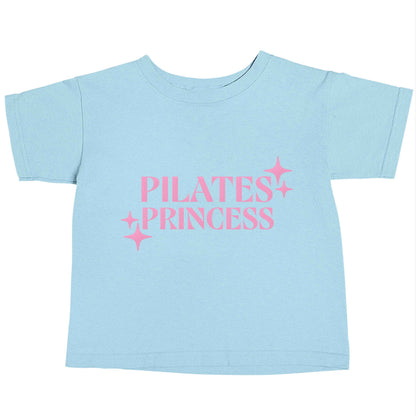 Pilates princess light blue baby toddler Tshirt 2 Years