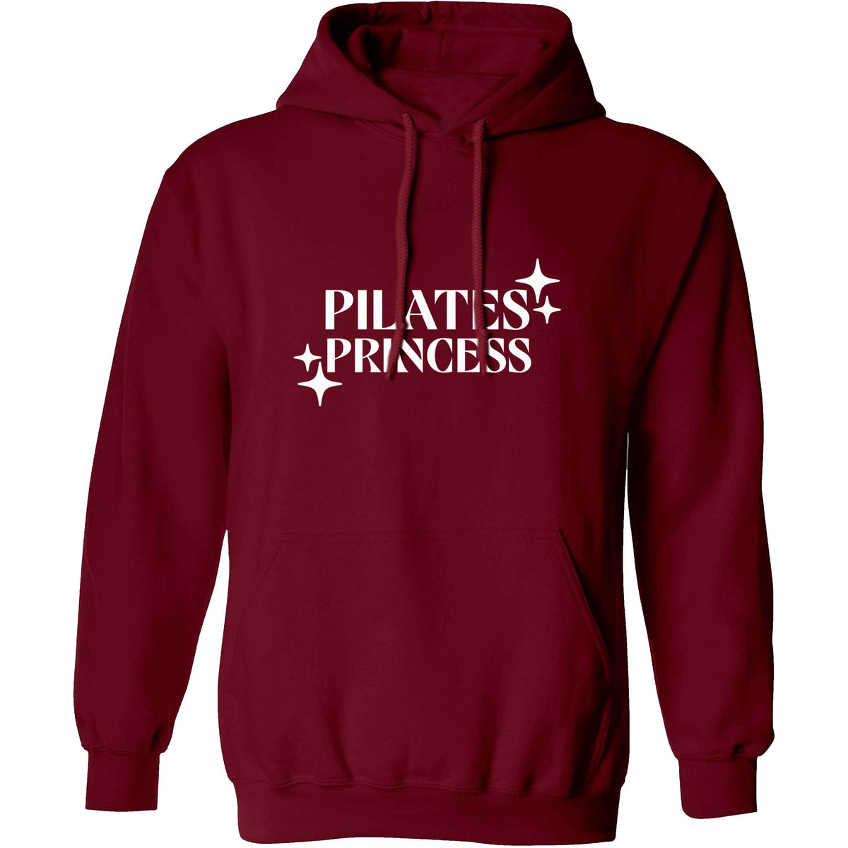 Pilates princess adults unisex maroon hoodie 2XL