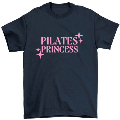 Pilates princess Children's navy Tshirt 12-13 Years
