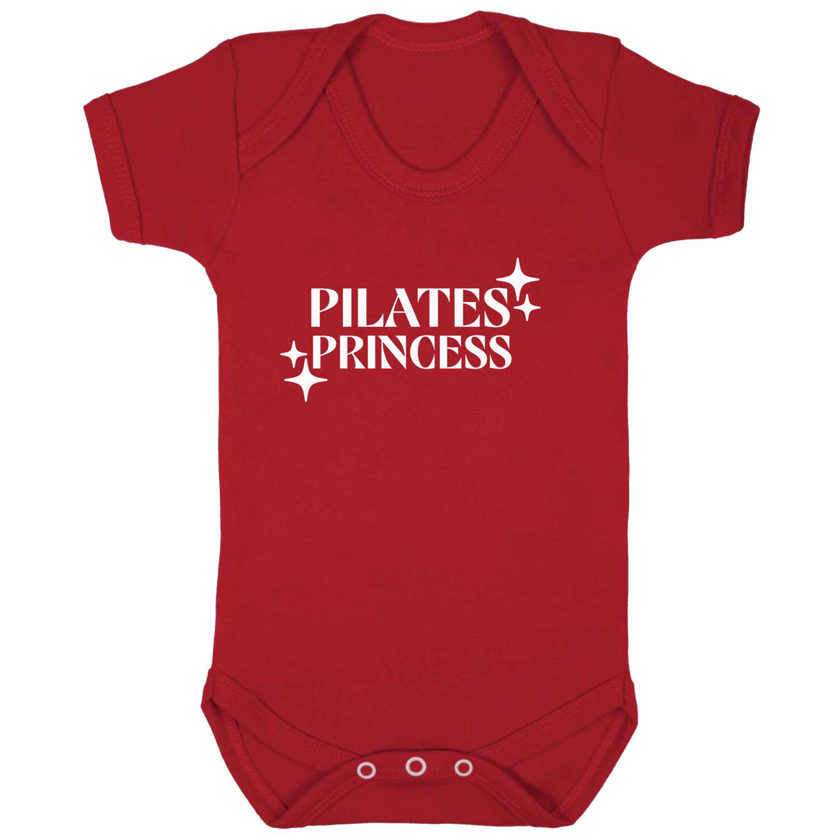 Pilates princess baby bodysuit red 18-24 months
