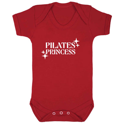 Pilates princess baby bodysuit red 18-24 months