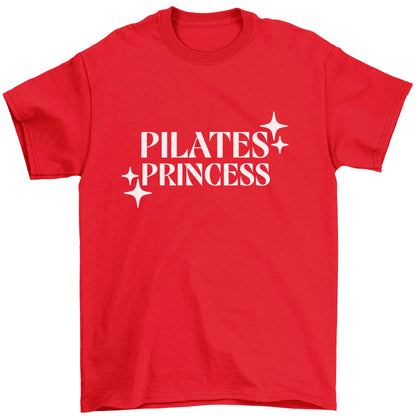 Pilates princess Children's red Tshirt 12-13 Years