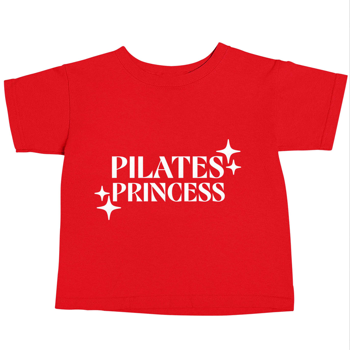 Pilates princess red baby toddler Tshirt 2 Years