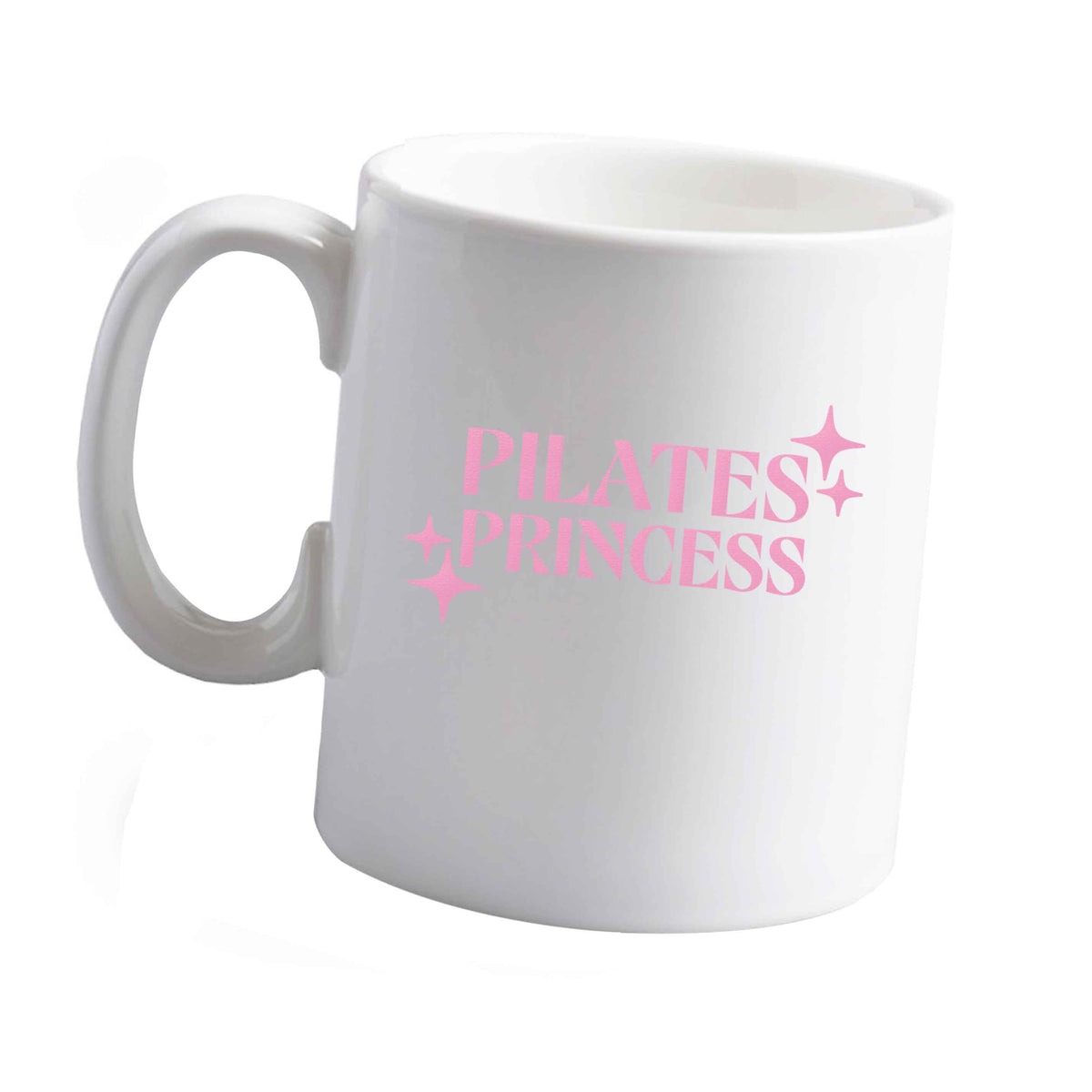 10 oz Pilates princess ceramic mug left sided