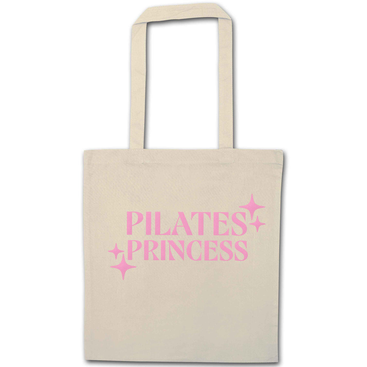Pilates princess natural tote bag