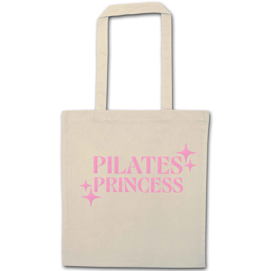 Pilates princess natural tote bag
