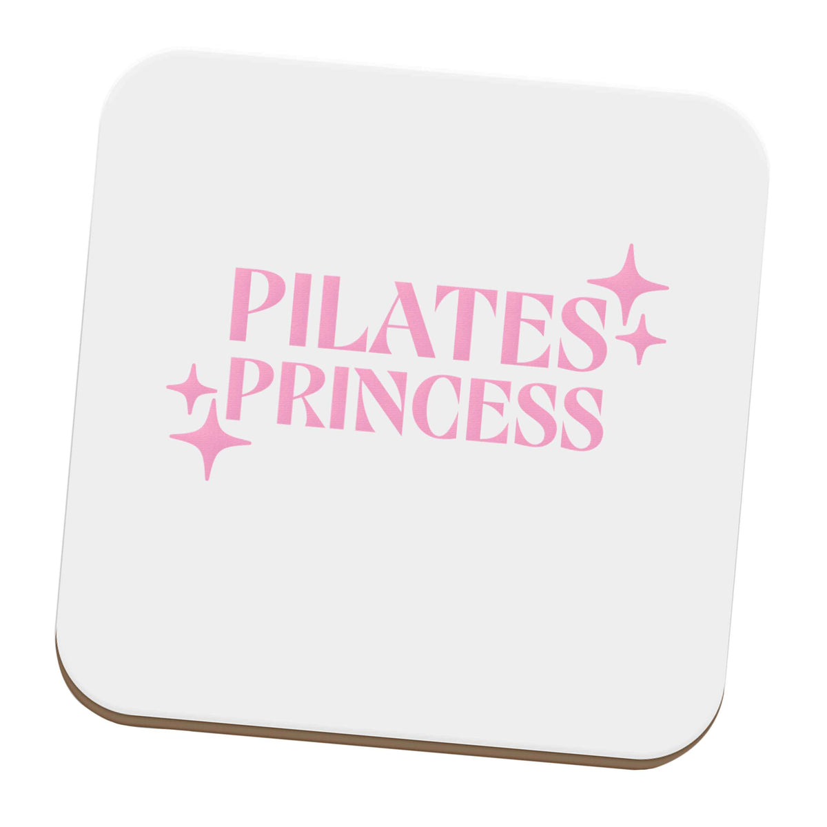 Pilates princess set of four coasters