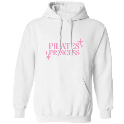 Pilates princess adults unisex white hoodie 2XL