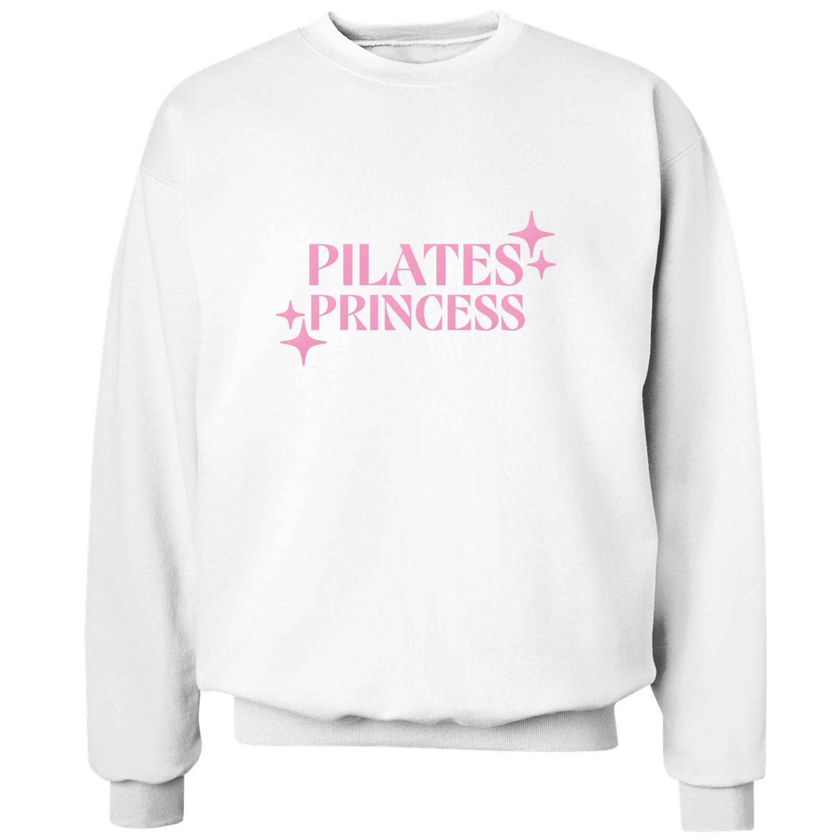 Pilates princess adult's unisex white sweater 2XL