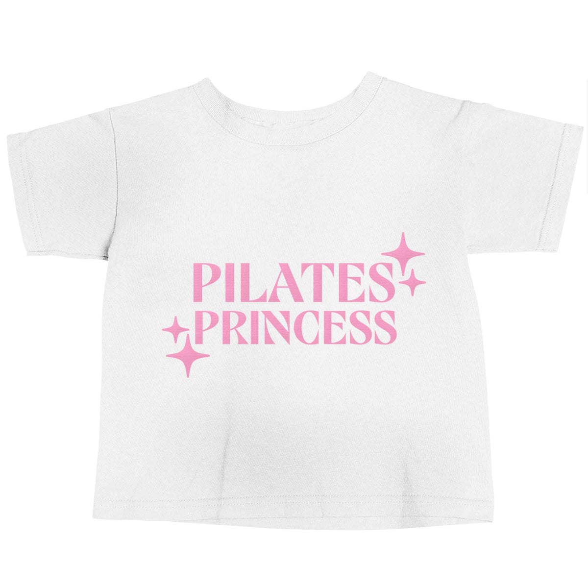 Pilates princess white baby toddler Tshirt 2 Years