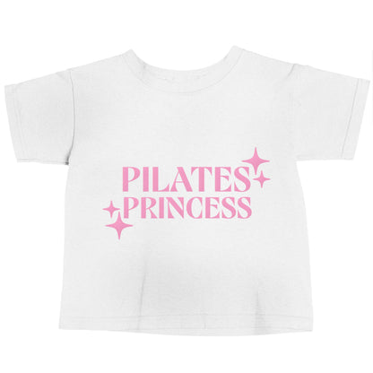 Pilates princess white baby toddler Tshirt 2 Years
