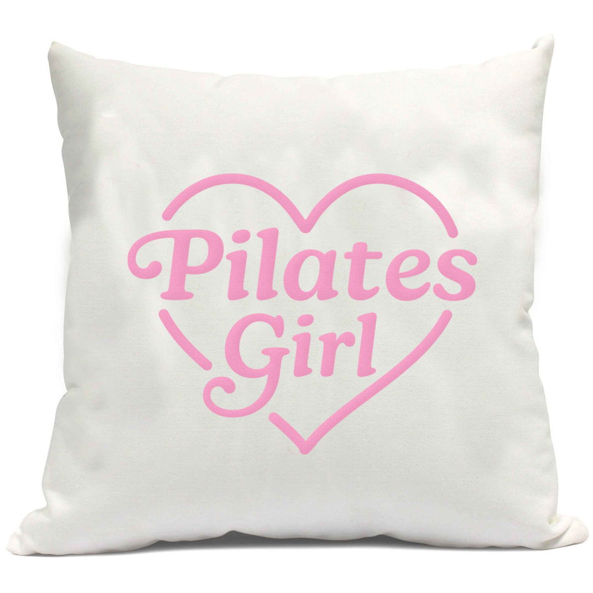 Pilates girl heart design cushion cover