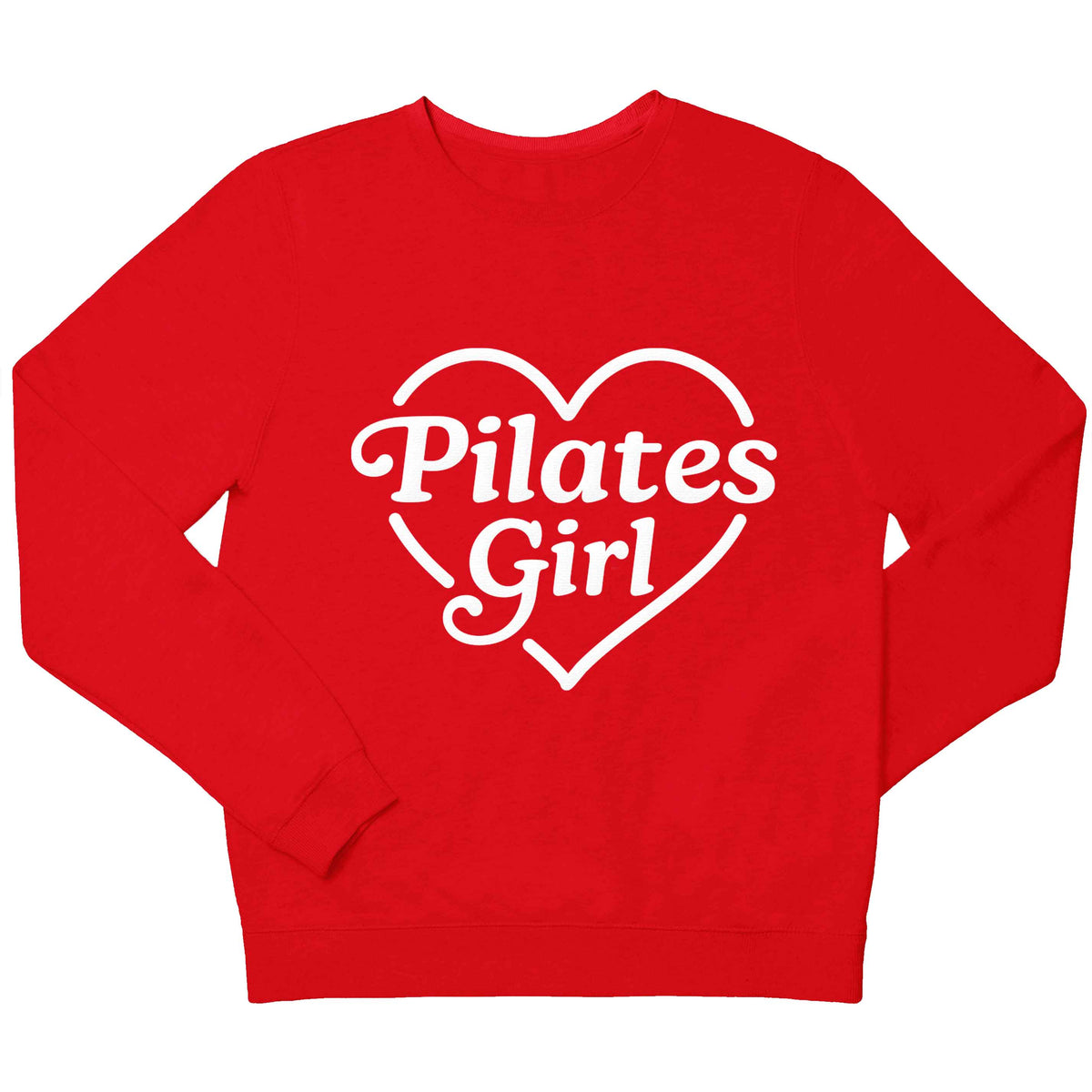 Pilates girl heart design children's grey sweater 12-13 Years
