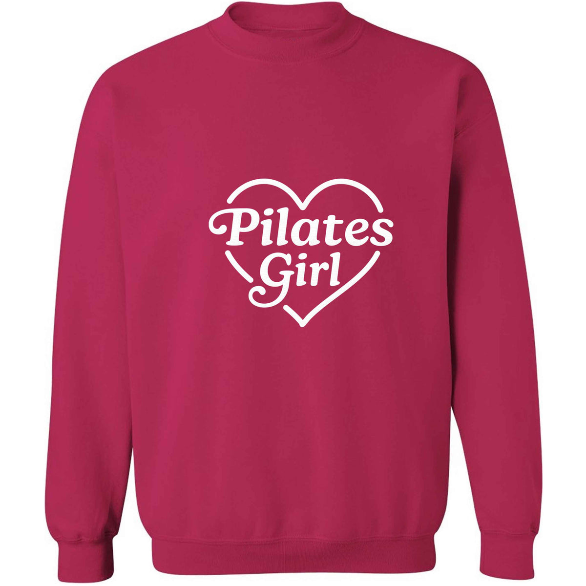Pilates girl heart design adult's unisex pink sweater 2XL