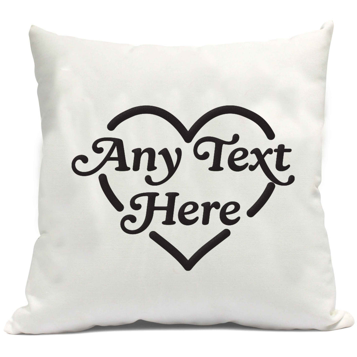 Any text inside heart cushion cover