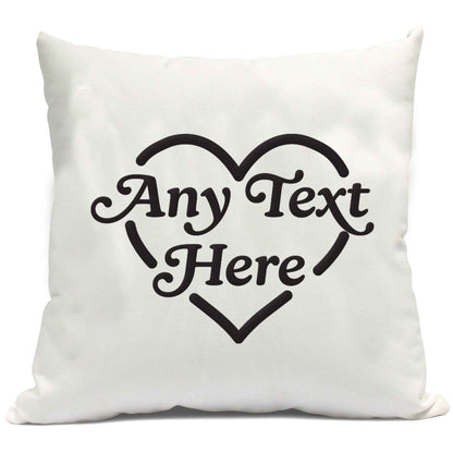 Any text inside heart cushion cover