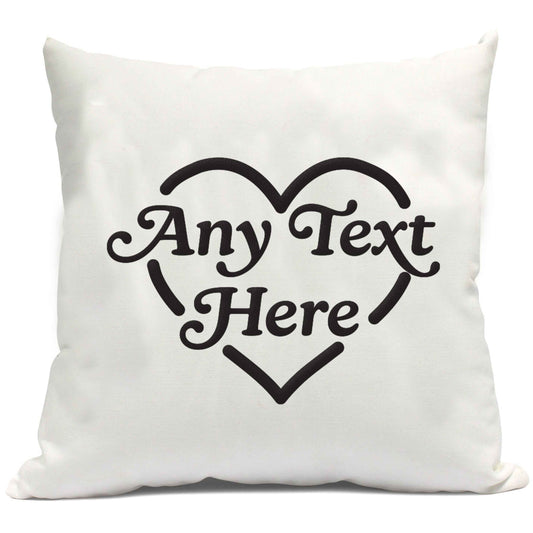 Any text inside heart cushion cover