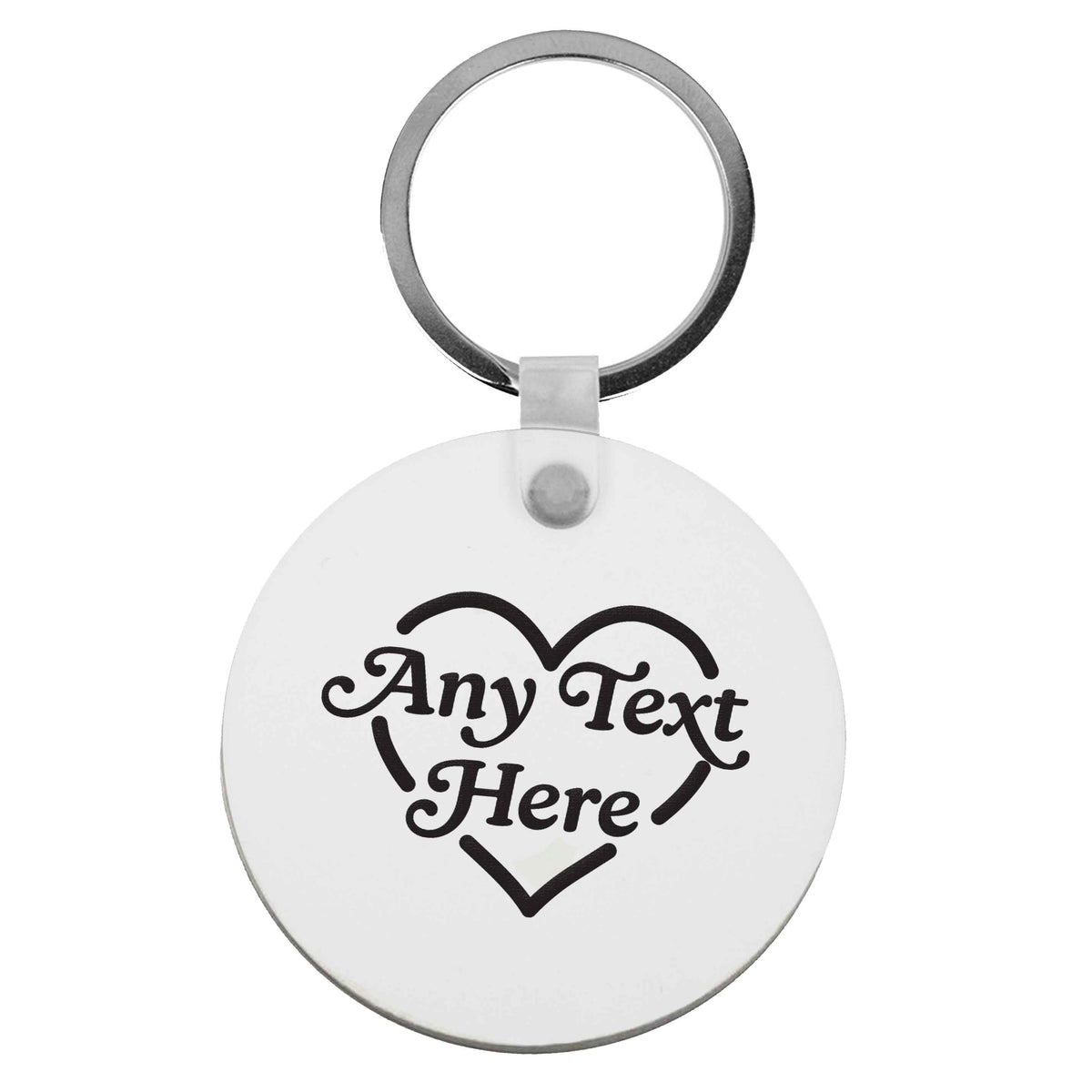 Any text inside heart | Keyring