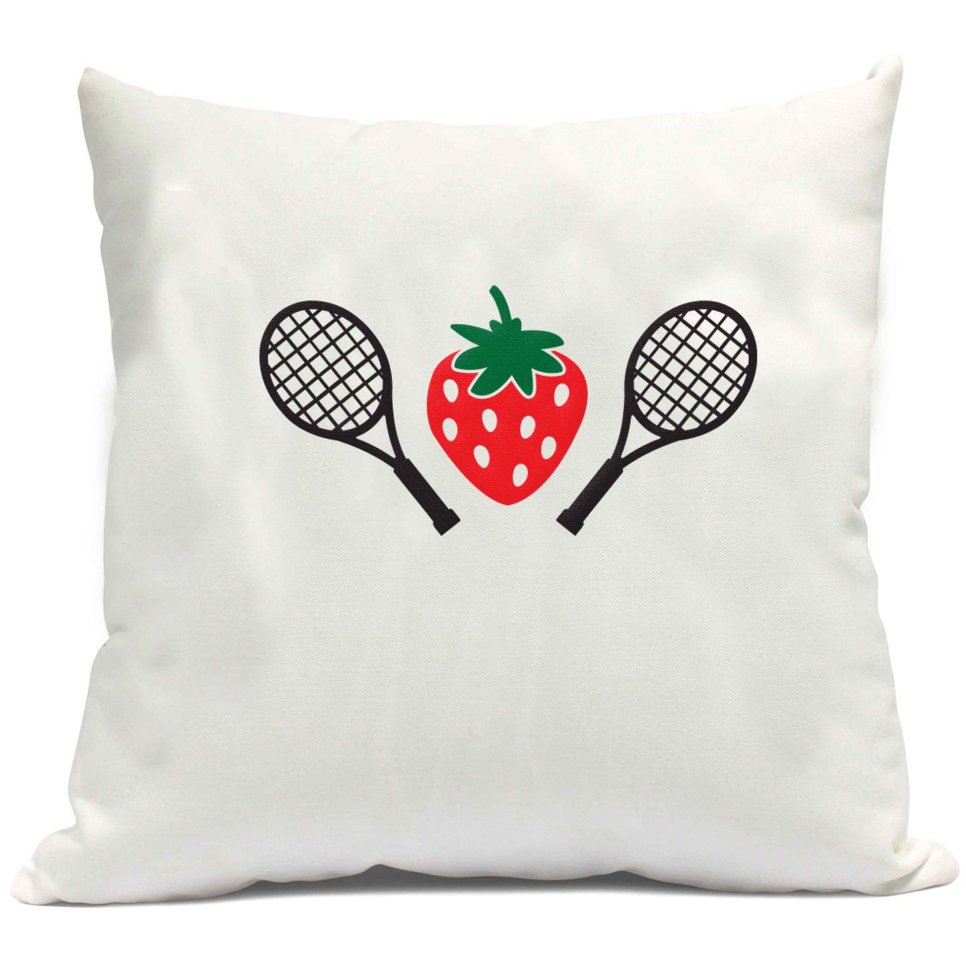 Strawberry and tennis cushion cover
