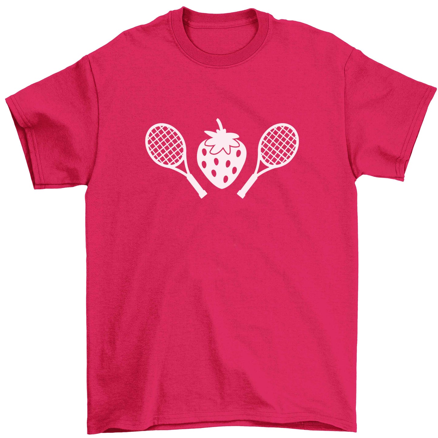 Strawberry and tennis Children's pink Tshirt 12-13 Years