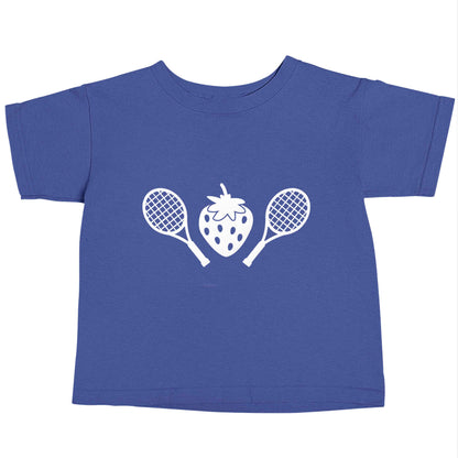 Strawberry and tennis blue baby toddler Tshirt 2 Years