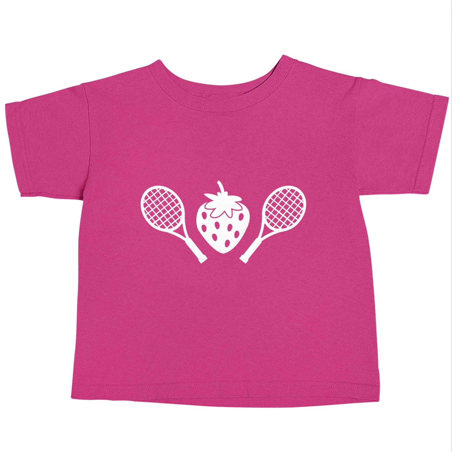 Strawberry and tennis pink baby toddler Tshirt 2 Years