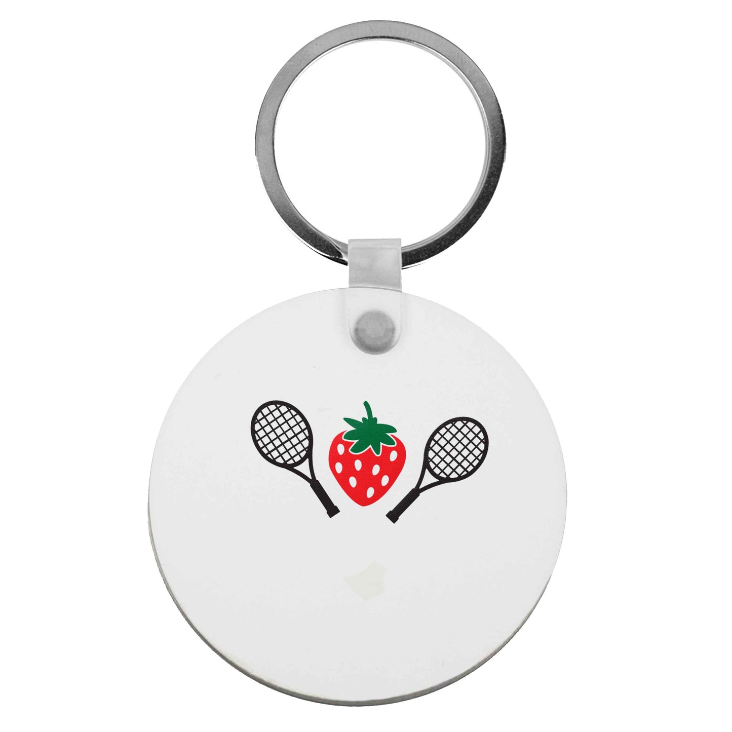 Strawberry and tennis | Keyring