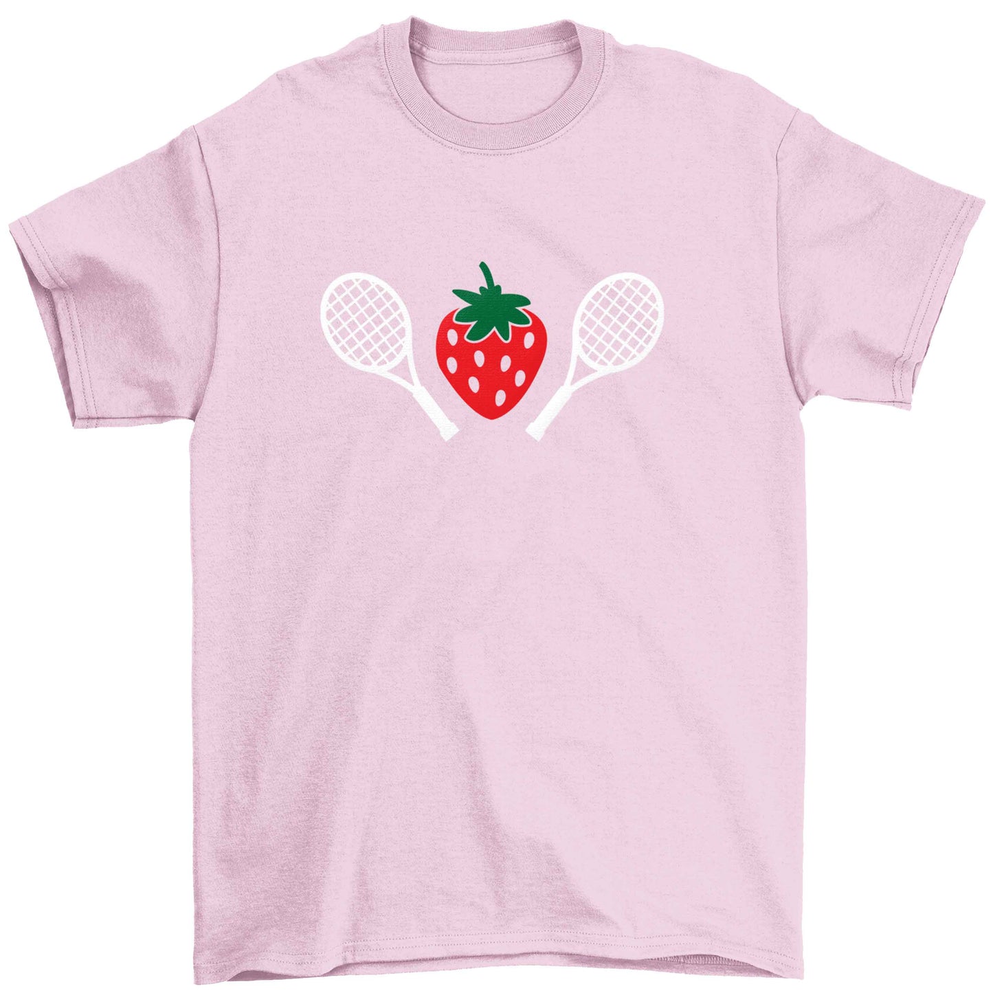 Strawberry and tennis Children's light pink Tshirt 12-13 Years