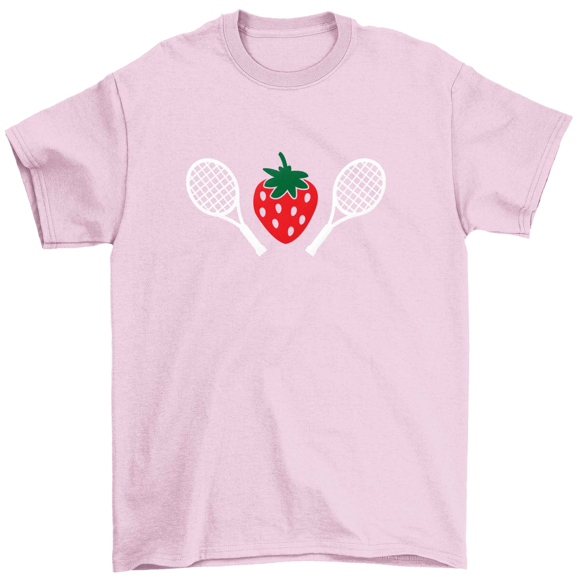 Strawberry and tennis Children's light pink Tshirt 12-13 Years