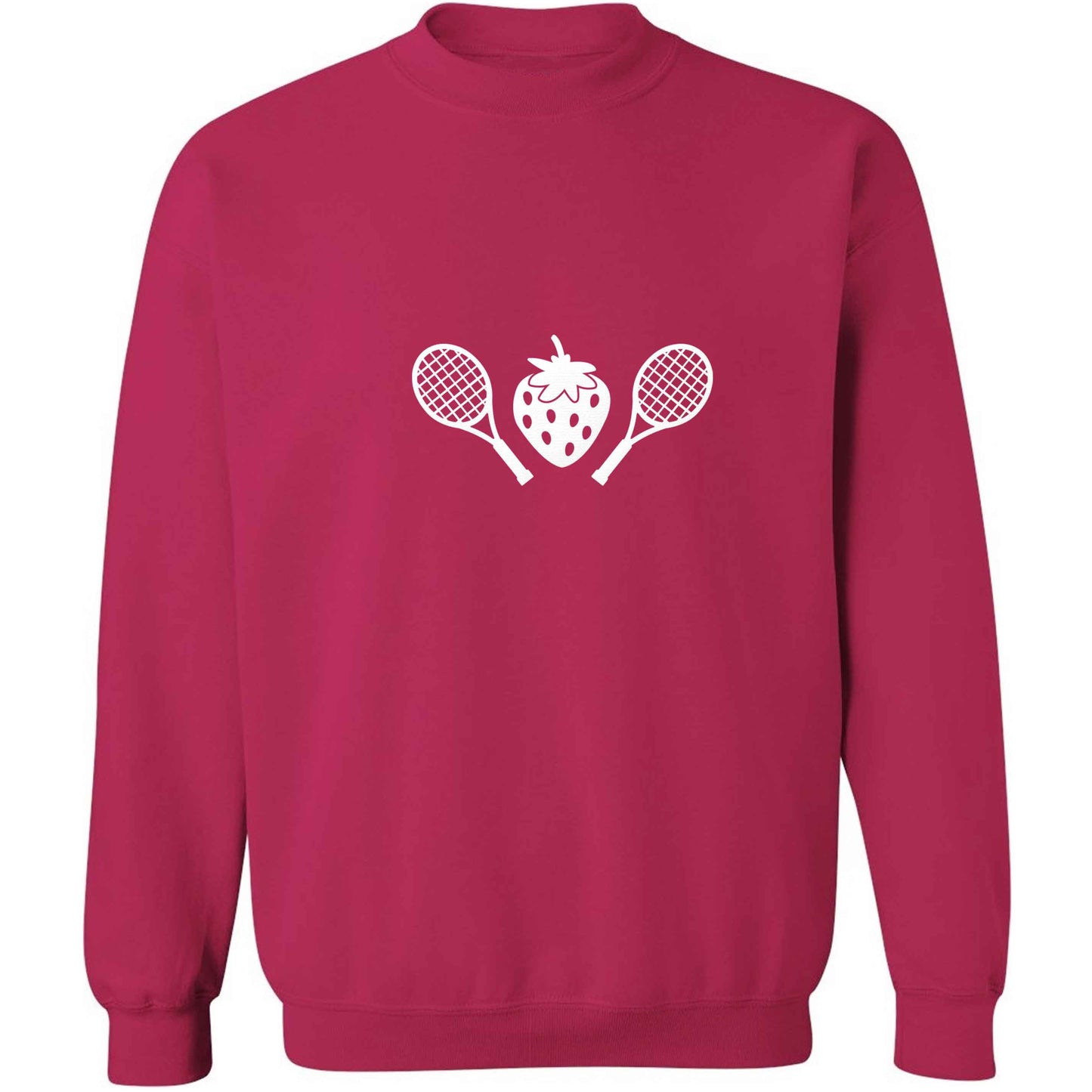 Strawberry and tennis adult's unisex pink sweater 2XL