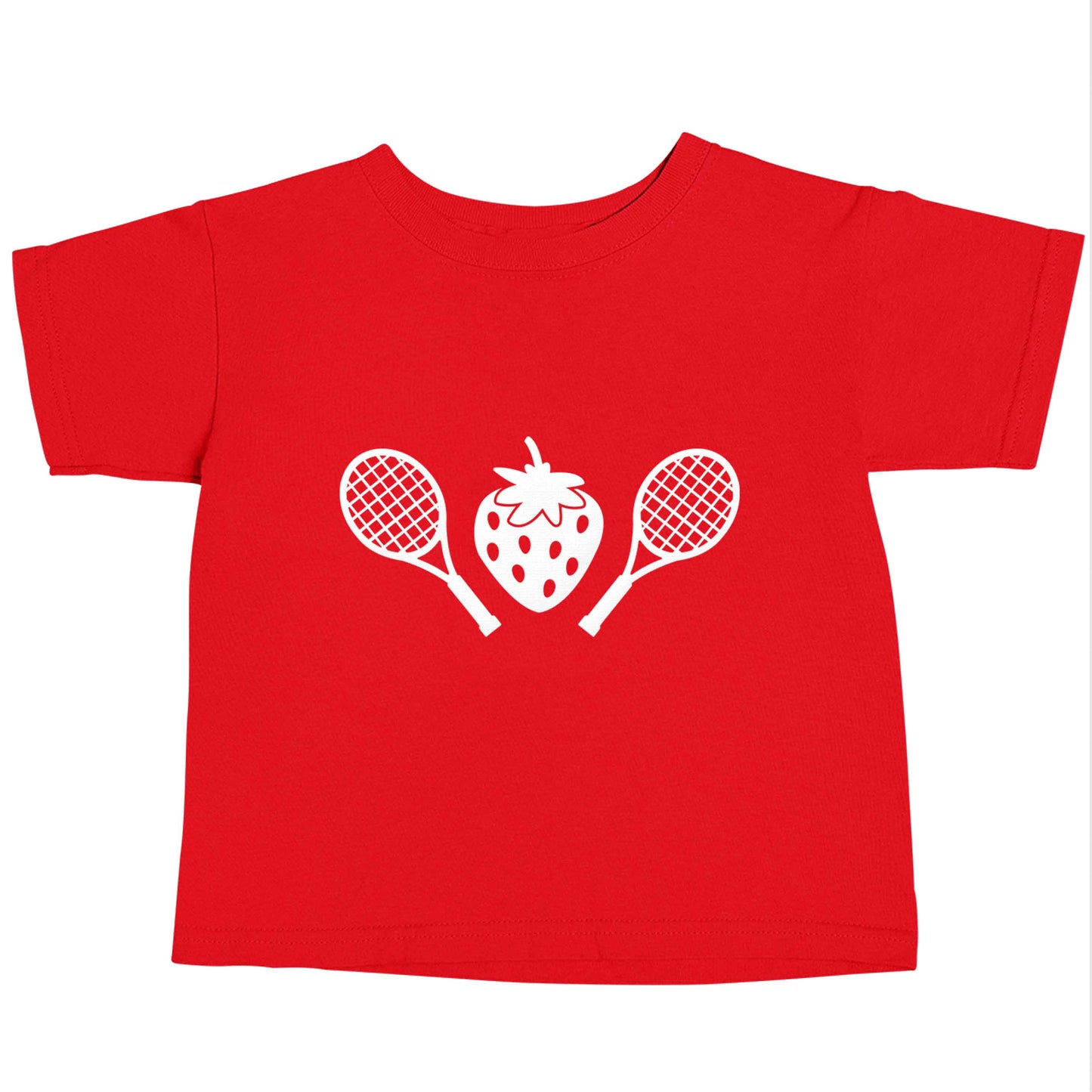 Strawberry and tennis red baby toddler Tshirt 2 Years