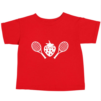 Strawberry and tennis red baby toddler Tshirt 2 Years
