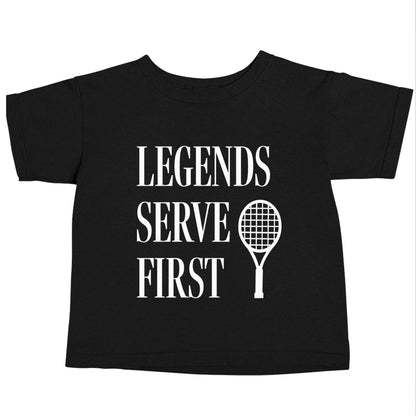 Legends serve first Black baby toddler Tshirt 2 years