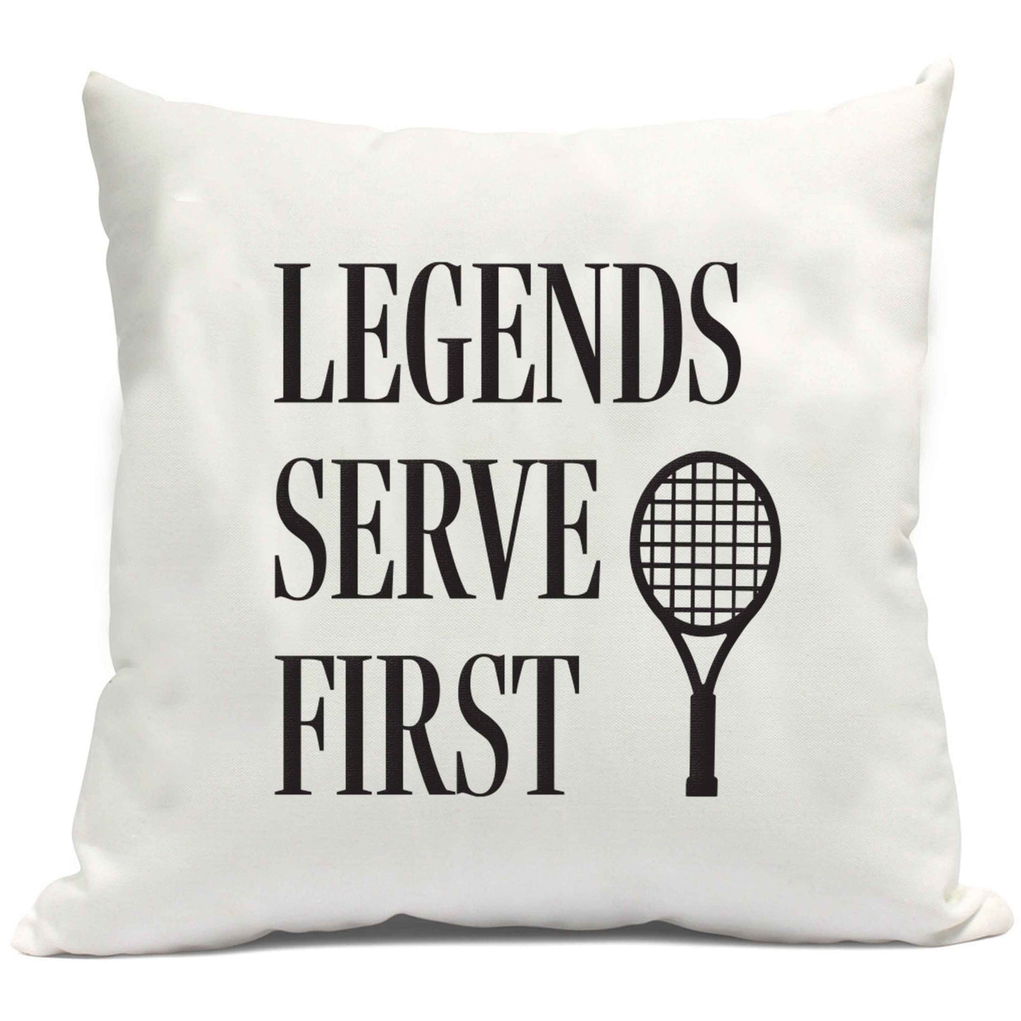 Legends serve first cushion cover