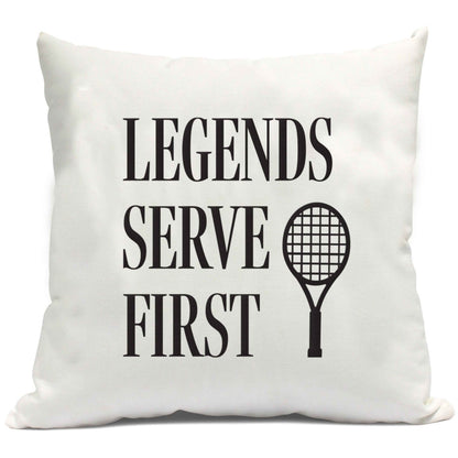 Legends serve first cushion cover