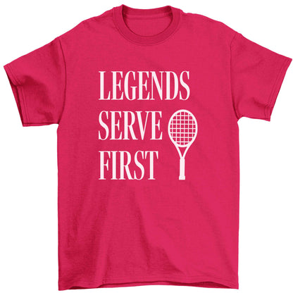 Legends serve first Children's pink Tshirt 12-13 Years