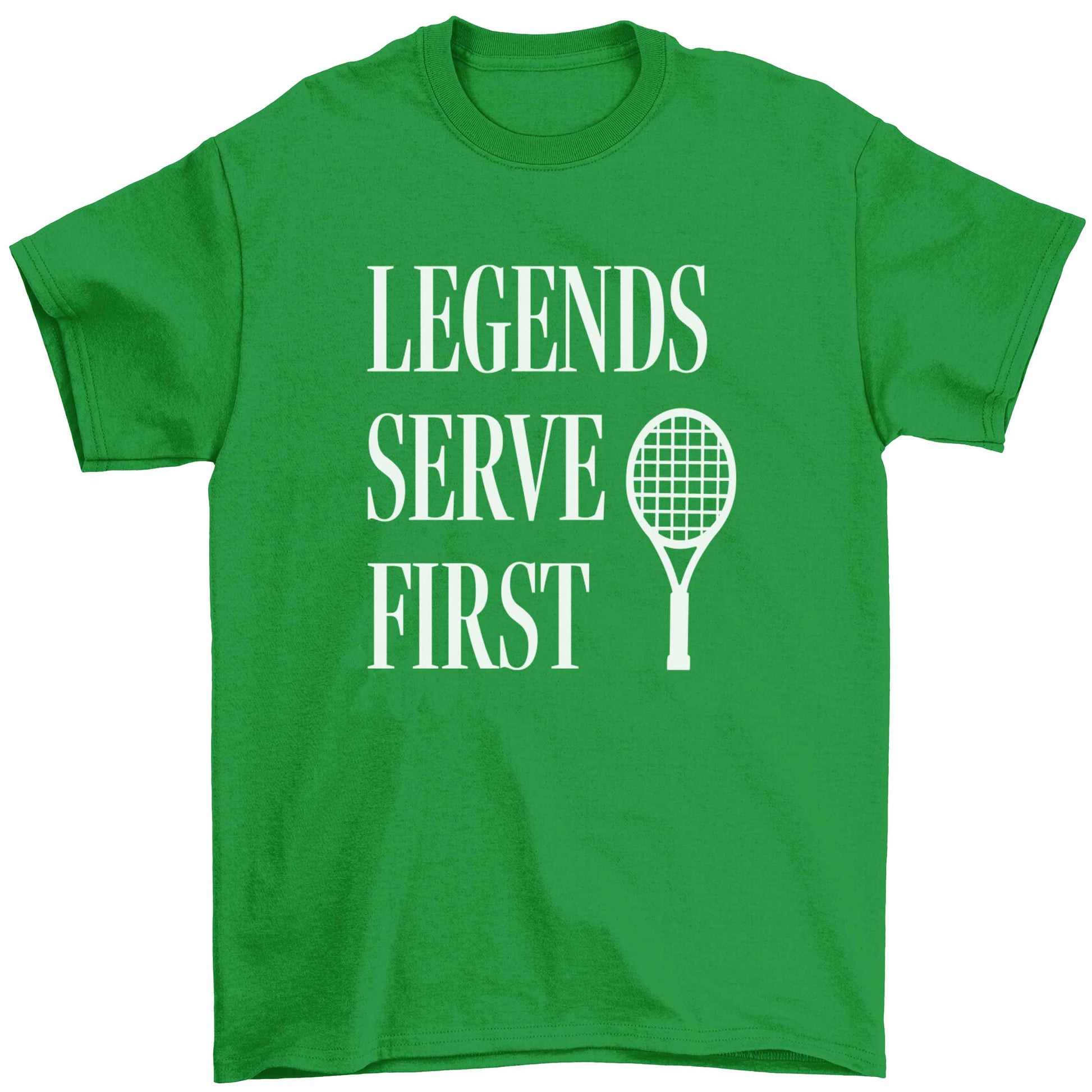 Legends serve first Children's green Tshirt 12-13 Years