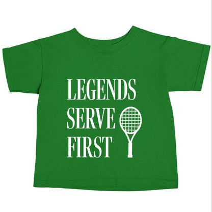 Legends serve first green baby toddler Tshirt 2 Years