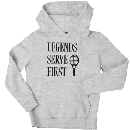 Legends serve first children's grey hoodie 12-13 Years
