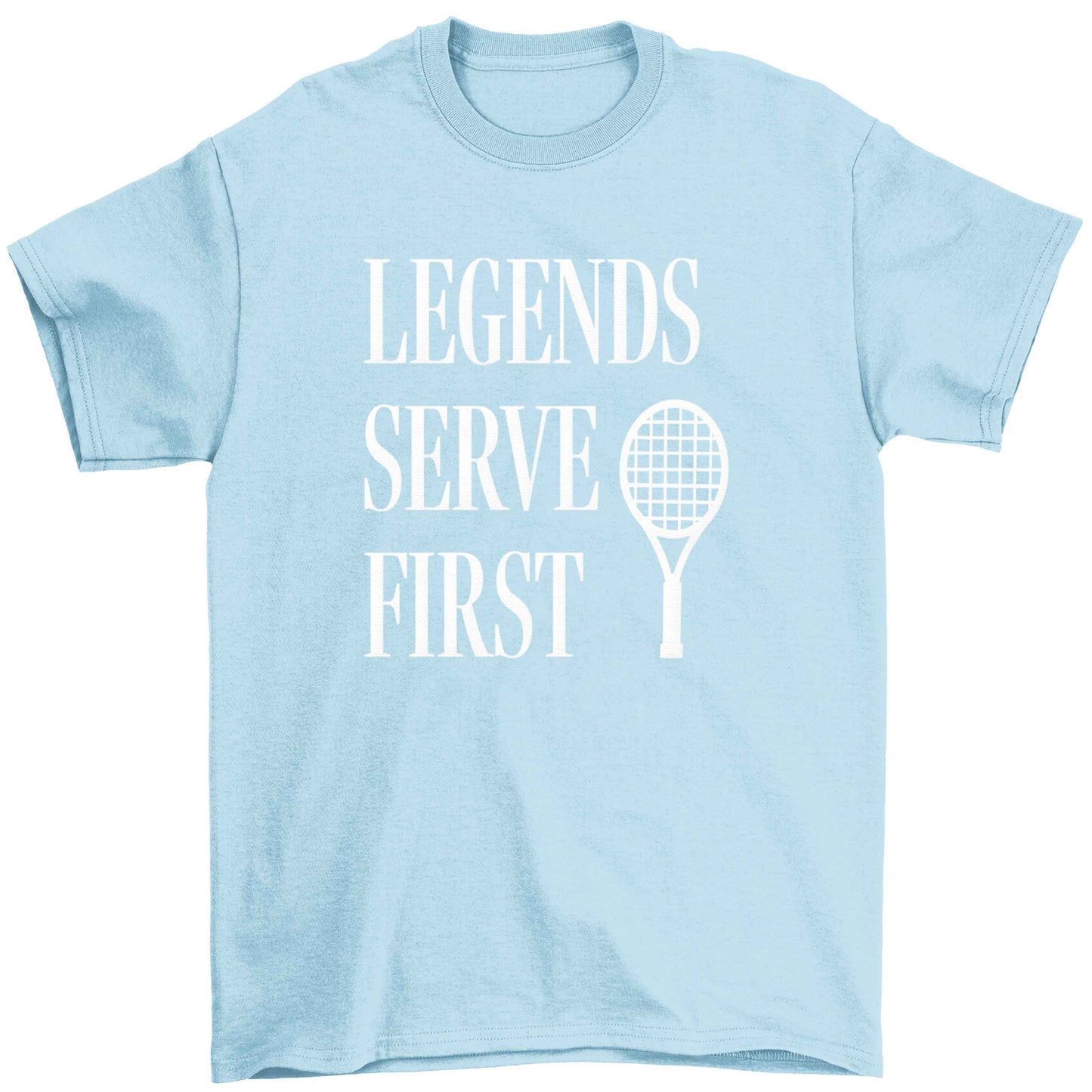 Legends serve first Children's light blue Tshirt 12-13 Years