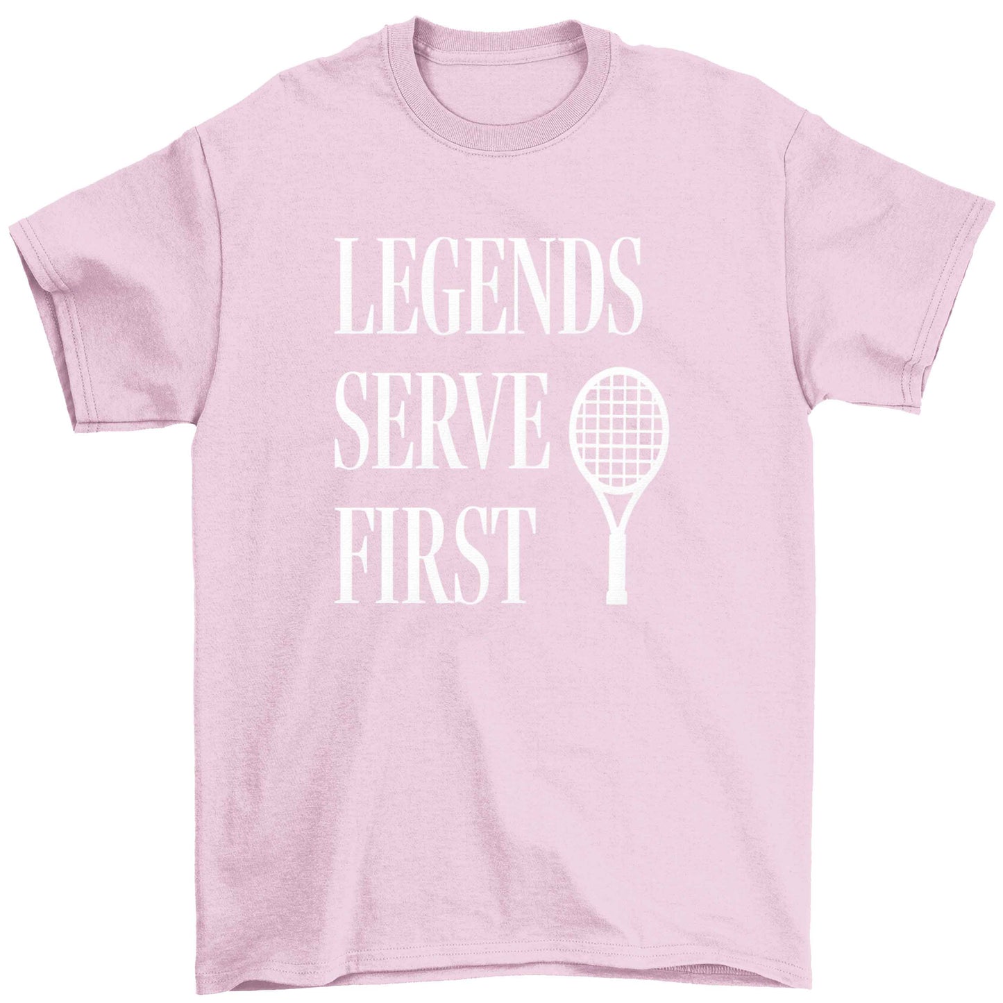 Legends serve first Children's light pink Tshirt 12-13 Years