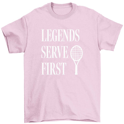 Legends serve first Children's light pink Tshirt 12-13 Years