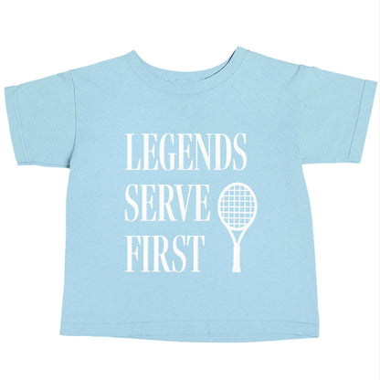 Legends serve first light blue baby toddler Tshirt 2 Years