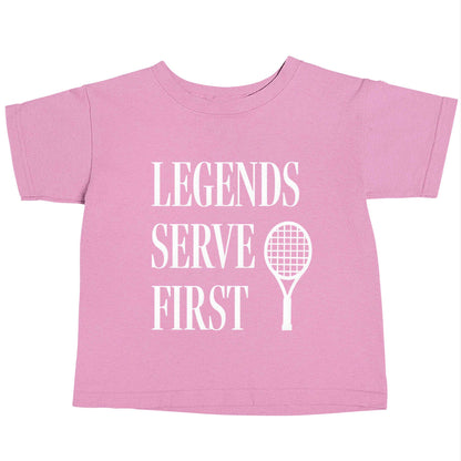 Legends serve first light pink baby toddler Tshirt 2 Years